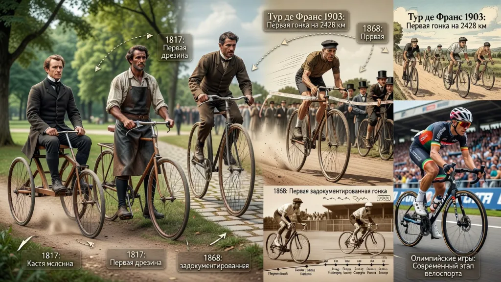 Велоспорт виды - История велоспорта от первых гонок до Tour de France и Олимпийских игр